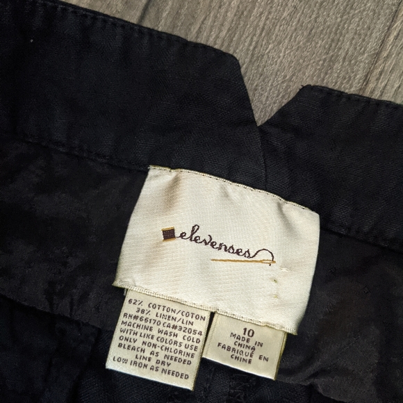 Anthropologie Elevenses Black Sailor Pants - Picture 12 of 12